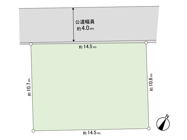 柏市南逆井3丁目 土地 区画図