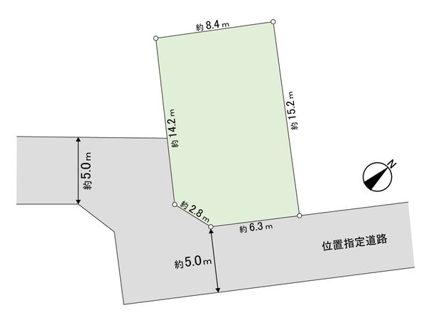 鎌ケ谷市東鎌ケ谷2丁目 土地 区画図 鎌ケ谷市東鎌ケ谷2丁目 土地 区画図