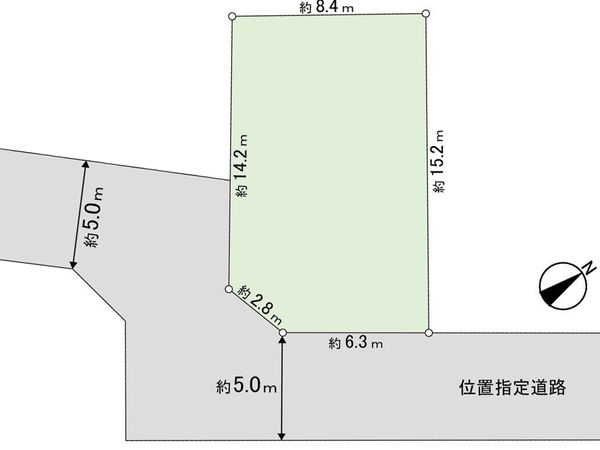 鎌ケ谷市東鎌ケ谷2丁目 土地 区画図