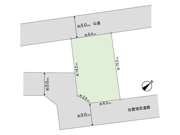 鎌ケ谷市東鎌ケ谷2丁目 土地 区画図