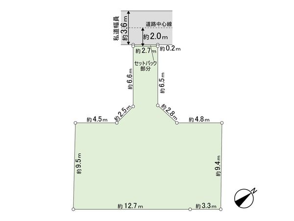 鎌ケ谷市南初富4丁目 土地 区画図