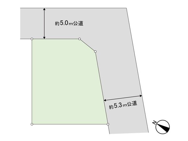 鎌ケ谷市東初富5丁目 土地 区画図 鎌ケ谷市東初富5丁目 土地 区画図
