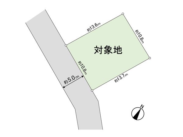 鎌ケ谷市中沢新町 土地 区画図