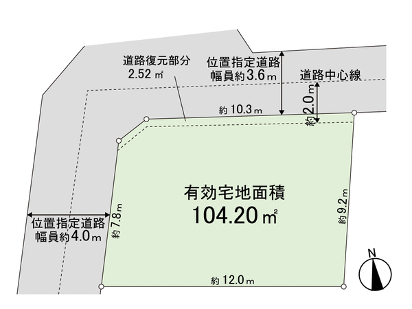 船橋市鈴身町 土地 区画図 船橋市鈴身町 土地 区画図