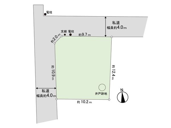 鎌ケ谷市東道野辺2丁目 土地 1区画 区画図