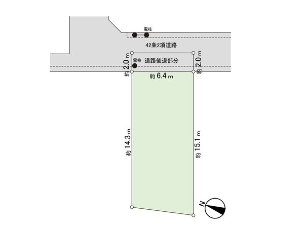 鎌ケ谷市道野辺中央4丁目 土地 区画図 鎌ケ谷市道野辺中央4丁目 土地 区画図
