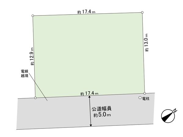 鎌ケ谷市東初富3丁目 土地 区画図