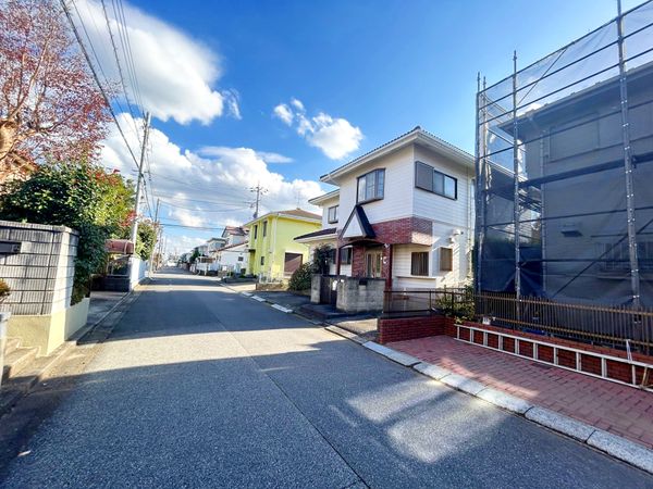 印西市木刈4丁目 土地 前面道路含む外観