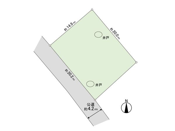 鎌ケ谷市中沢 土地 区画図 鎌ケ谷市中沢 土地 区画図