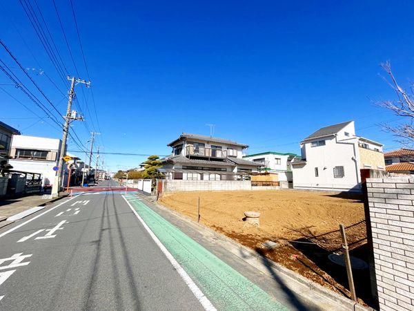 鎌ケ谷市東初富3丁目 土地 前面道路含む外観 鎌ケ谷市東初富3丁目 土地 前面道路含む外観