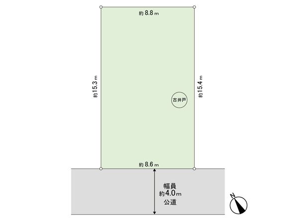 鎌ケ谷市中佐津間2丁目 土地 区画図