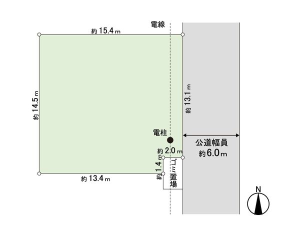 印西市高花3丁目 土地 区画図