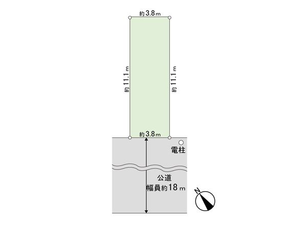 柏市高柳2丁目 土地 区画図