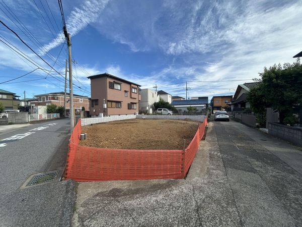 松戸市六実6丁目 土地 前面道路含む外観 松戸市六実6丁目 土地 前面道路含む外観