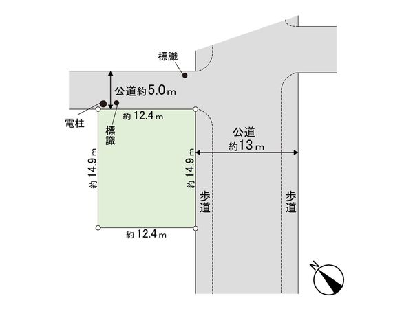 鎌ケ谷市東初富4丁目 土地 区画図 鎌ケ谷市東初富4丁目 土地 区画図