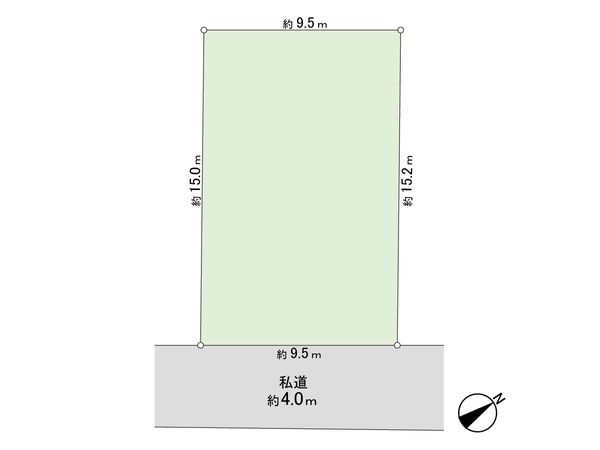 鎌ケ谷市東中沢4丁目 土地 区画図