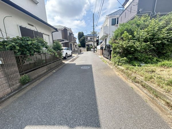 鎌ケ谷市東中沢4丁目 土地 前面道路含む外観