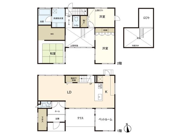 松戸市六実3丁目 戸建 間取図(平面図) 松戸市六実3丁目 戸建 間取図(平面図)