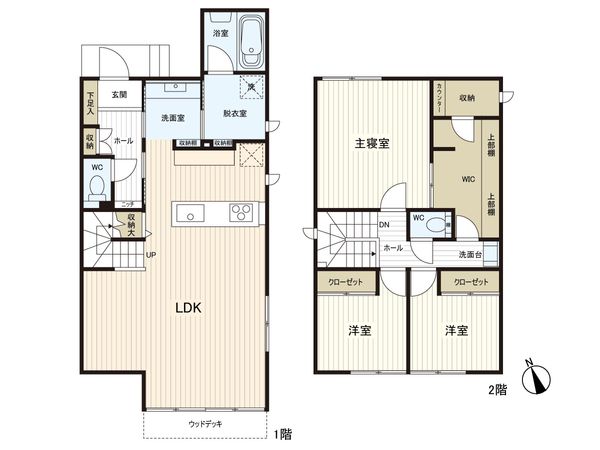 船橋市小室町 戸建 間取図(平面図) 船橋市小室町 戸建 間取図(平面図)