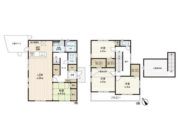 印西市東の原3丁目 戸建 間取図(平面図) 印西市東の原3丁目 戸建 間取図(平面図)