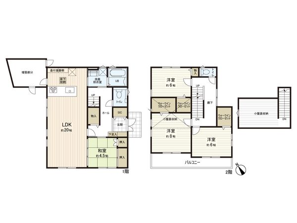 印西市東の原3丁目 戸建 間取図(平面図) 印西市東の原3丁目 戸建 間取図(平面図)