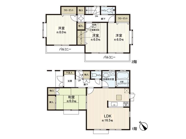 白井市西白井4丁目 戸建 間取図(平面図)