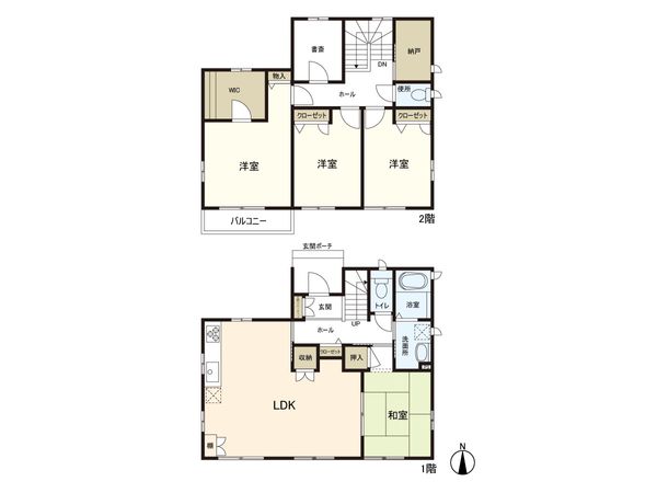 印西市滝野1丁目 戸建 間取図(平面図)