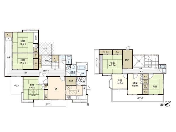 鎌ケ谷市南初富5丁目 戸建 間取図(平面図) 間取図(平面図)