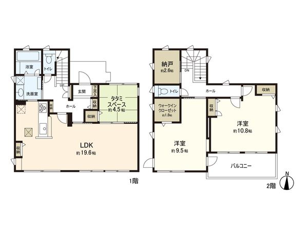 印西市東の原1丁目 戸建 間取図(平面図)
