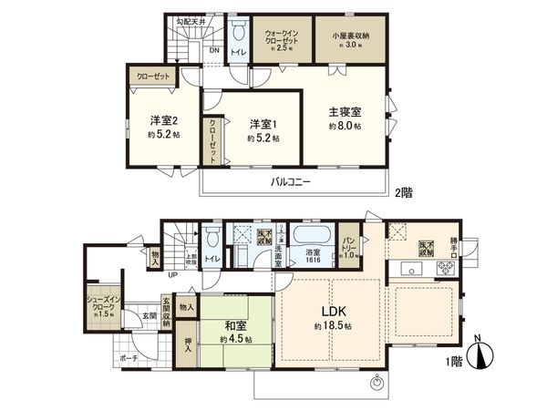 印西市大塚3丁目 戸建 間取図(平面図)