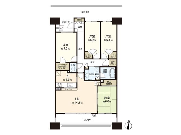 エステ・シティ船橋五番館 間取図(平面図) エステ・シティ船橋五番館 間取図(平面図)
