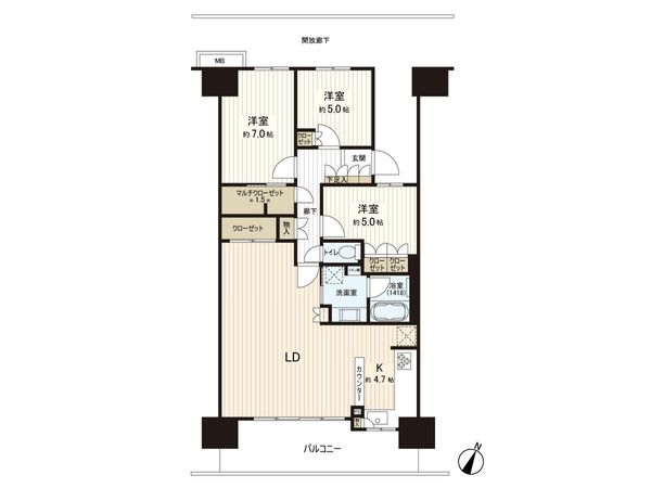 ガーデンゲート千葉ニュータウン中央 間取図(平面図)