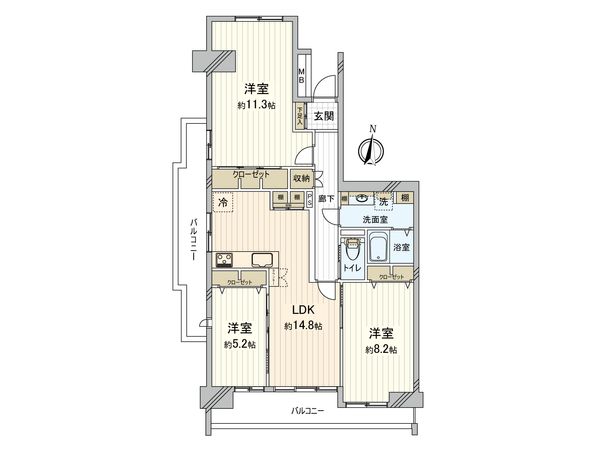 パークハイツ南山 1号棟 間取図(平面図) 間取図(平面図)