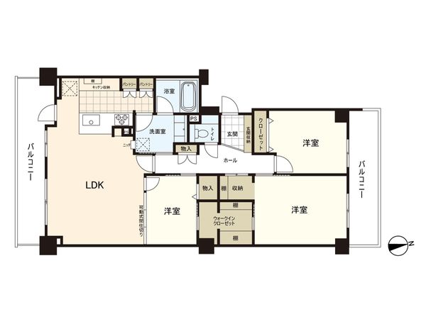 オーベル牧の原4号棟 間取図(平面図) オーベル牧の原4号棟 間取図(平面図)