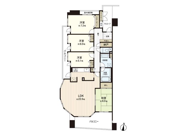 レクセルガーデン鎌ヶ谷ビューステージ 間取図(平面図) レクセルガーデン鎌ヶ谷ビューステージ 間取図(平面図)