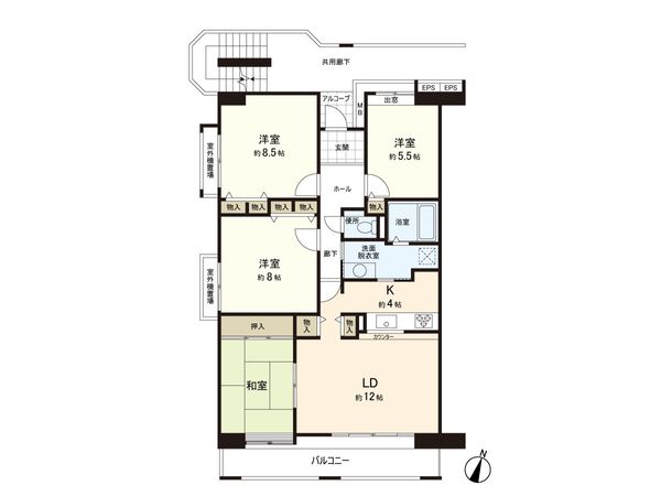 プロムナード桜台4番街 3号棟 間取図(平面図) 間取図(平面図)