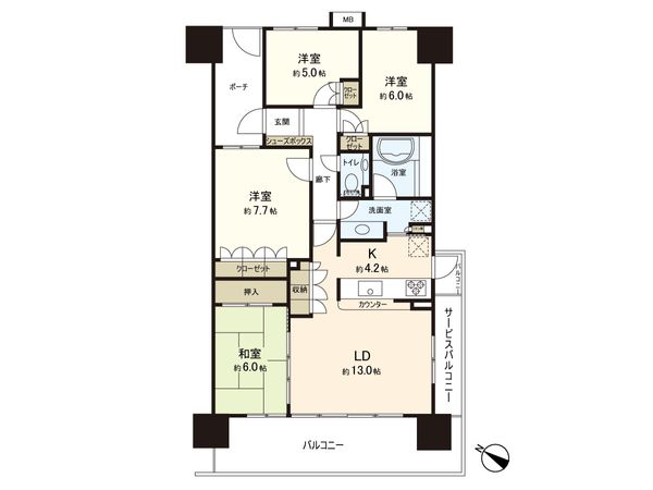 プリスタ レジデンスⅠ 間取図(平面図)
