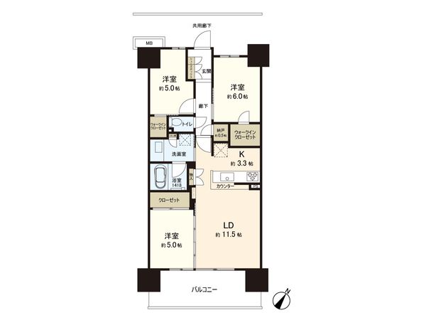 ソライエ新鎌ケ谷 間取図(平面図) 間取図(平面図)