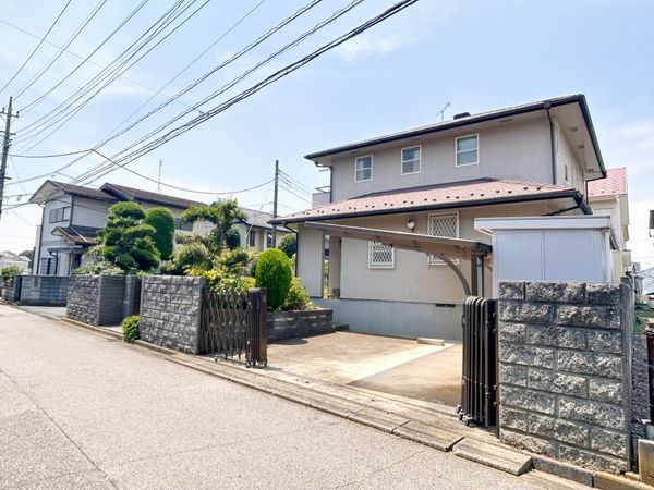 柏市松ケ崎 土地 前面道路含む外観