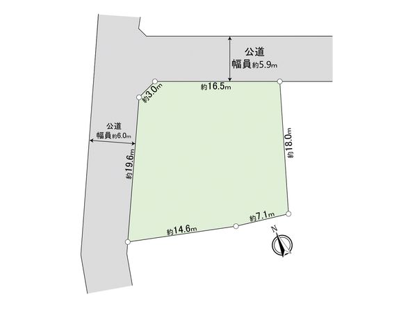 流山市加2丁目 土地 区画図