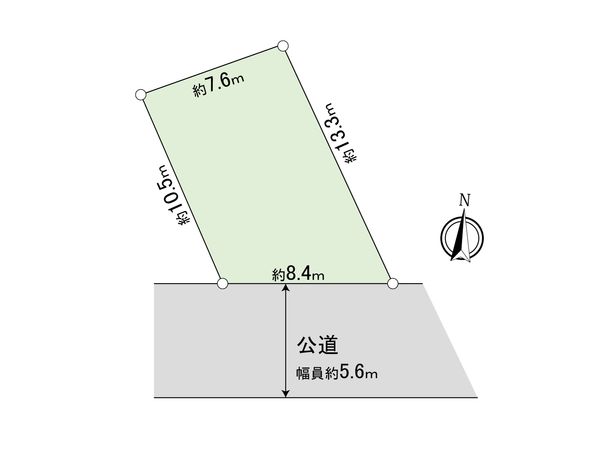 柏市今谷上町 土地 区画図 柏市今谷上町 土地 区画図