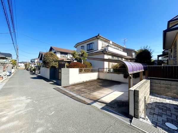 流山市江戸川台東3丁目 土地 前面道路含む外観 流山市江戸川台東3丁目 土地 前面道路含む外観