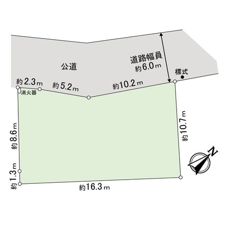 流山市東深井 土地 区画図 流山市東深井 土地 区画図
