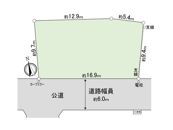 流山市野々下6丁目 土地 区画図 流山市野々下6丁目 土地 区画図