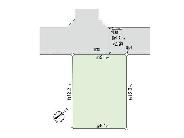 柏市中原1丁目 土地 区画図