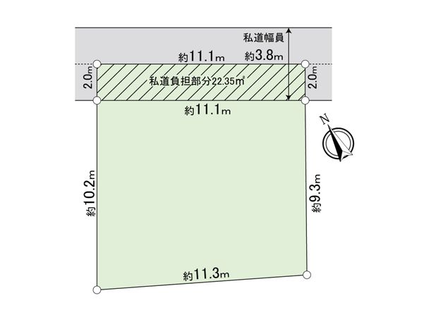 柏市増尾台3丁目 土地 区画図 柏市増尾台3丁目 土地 区画図