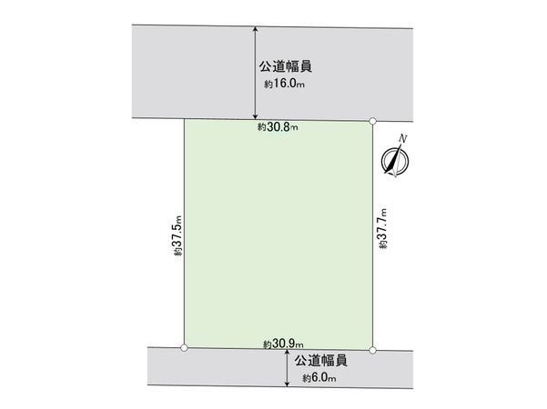 流山市後平井 土地 区画図