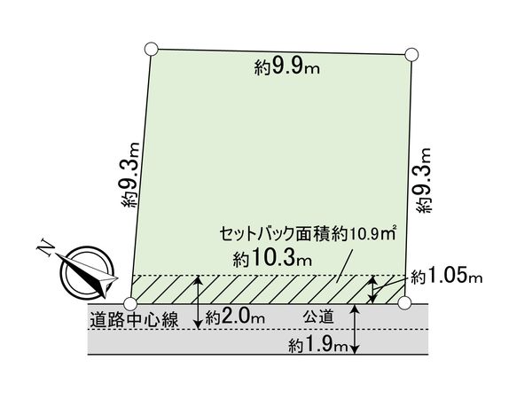 柏市柏7丁目 土地 区画図