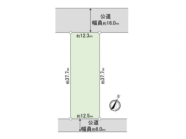 流山市後平井 土地 間取図(平面図)