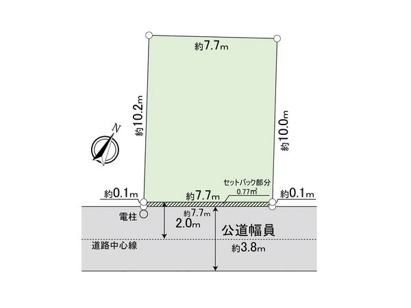 流山市向小金2丁目 土地 区画図 流山市向小金2丁目 土地 区画図
